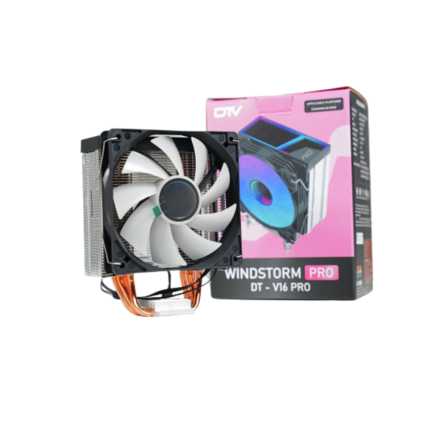 Tản khí CPU DT-V16 Pro vô cực RGB Đen